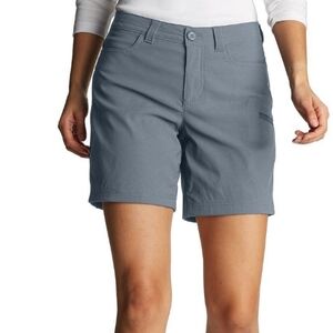Eddie Bauer Women Rainer Outdoor Hiking Camping Nylon Shorts Graphite Gray 12